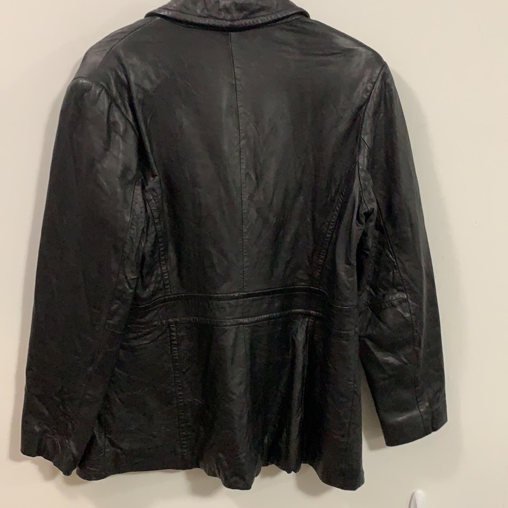 Women’s Merona Genuine Leather Jacket Size Large - Picture 2 of 4